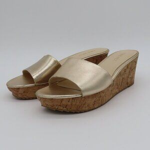 Nine West Gold Wedge Sandals